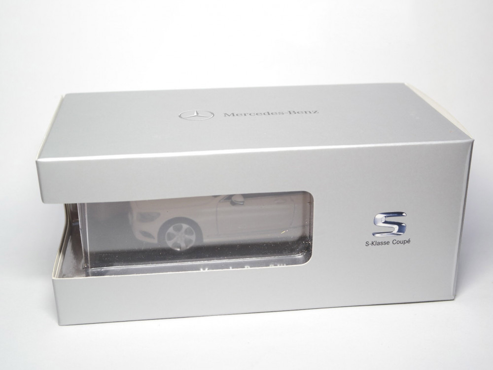Mercedes-Benz S-Class Coupe White 1:43 Kyosho B66961239