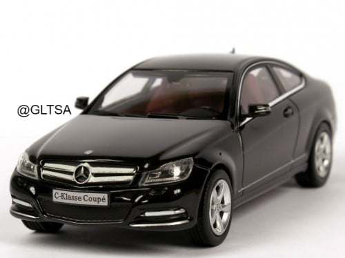 RARE Mercedes-Benz C-Class Coupe Magnetic Black Metallic 1:43 Norev B66960083