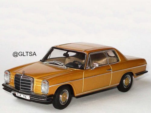 RARE Mercedes-Benz 280C /8 Coupe (W115) 1968 Gold Metallic 1:43 AUTOart B66040480