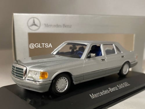 RARE Mercedes-Benz 560 SEL (W126) Silver 1:43 Minichamps B66040244