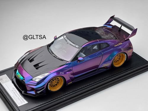 Nissan GT-R GTR 35GT RRS Purple 1:18 IVY LIMITED - الهوايات
