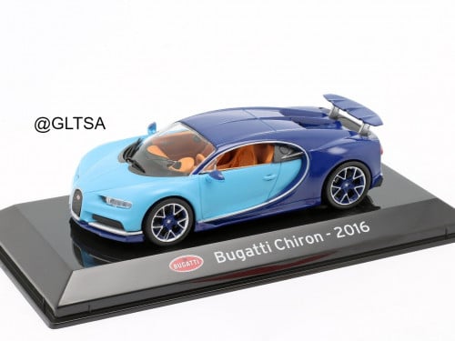 Bugatti Chiron year light blue / dark blue 1:43 Altaya magSCChiron CK60594