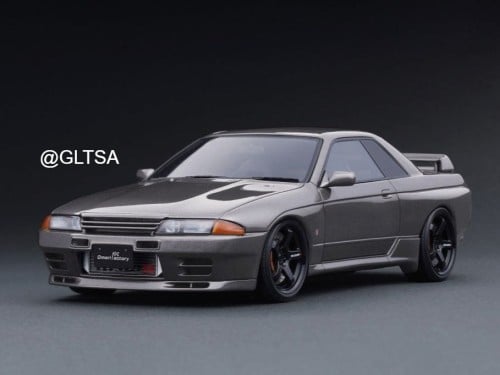 RARE Nissan Skyline GT-R Nismo R32 CRS Gun Metallic 1:18 Ignition Model IG2411