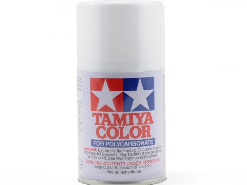 Tamiya PS-1 White Lexan Spray Paint (100ml) for RC...