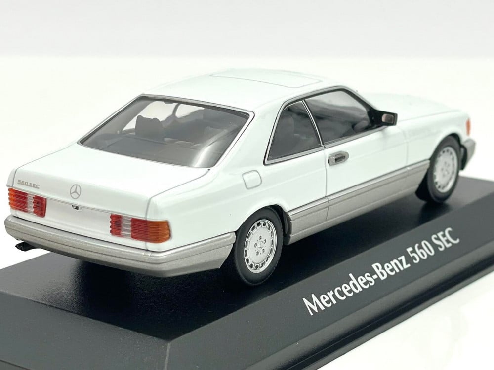 Mercedes-Benz 560 SEC (C126) 1986 White 1:43 Minichamps 940035120 