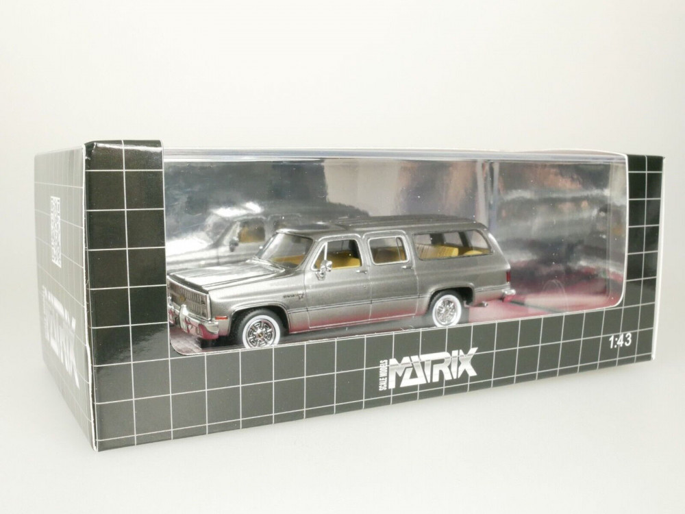 Chevrolet Suburban 1981 Grey Silver 1:43 Matrix MX20302-413