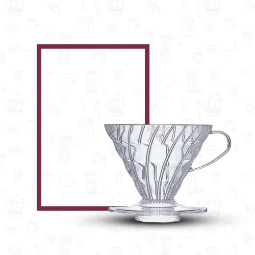 قمع ترشيح هاريو V60 أكريليك مقاس 02