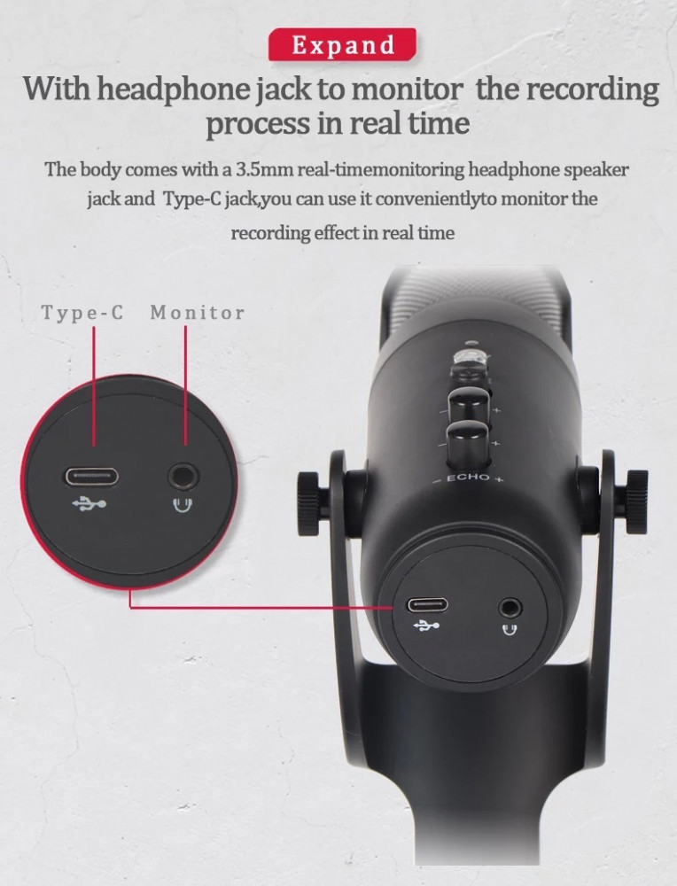 RGB Condenser Microphone for iPhone 