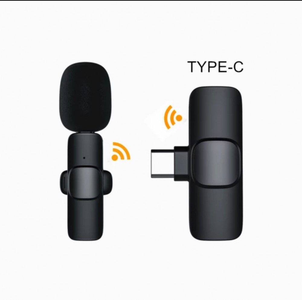 Mini Wireless Lavalier Microphone Portable for Smart Deviec Type-c  interface - ِAbhir-Online