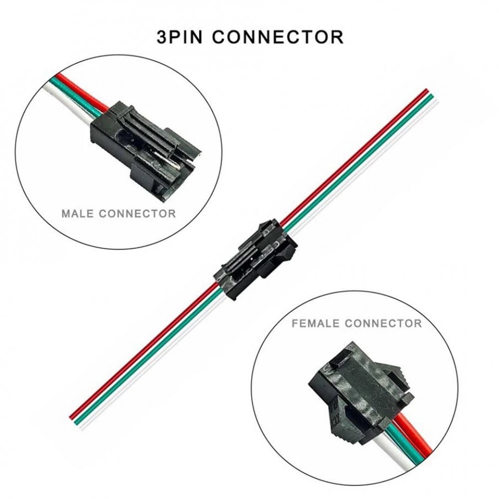6 Pairs of JST 2 Pin Connectors