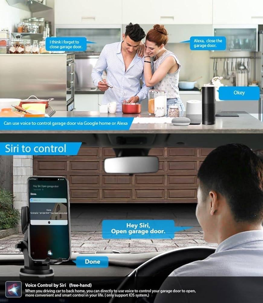 Alexa garage best sale door controller