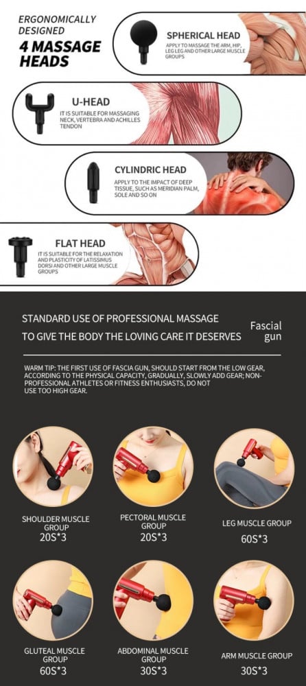 Upgraded Massage Gun Deep Tissue with EMS, 20 Speed Percussion Muscle  Massager Gun and Stimulator for Pain Relief, Handheld Electric Pulse  Massager Body Massager with 20 Pad for Shoulder Back Neck Leg Black