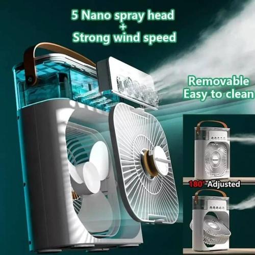 مكيف هواء مع مصابيح LED – جهاز تهوية 3 في 1