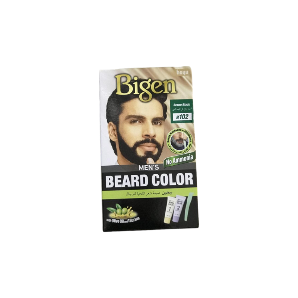 بيجين صبغة شعر اللحية للرجال سريعة بني أسود B102