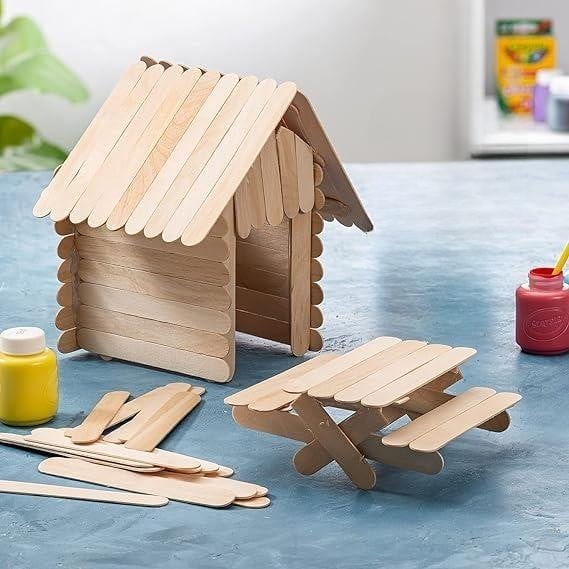 أعواد شمع كبيرة لازالة شعر الجسم الخشبي 50 قطعة