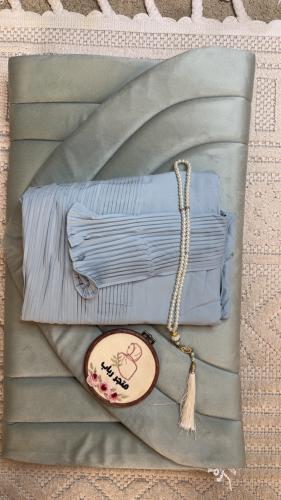 طقم صلاة + سجاد مع شرشف ربطة