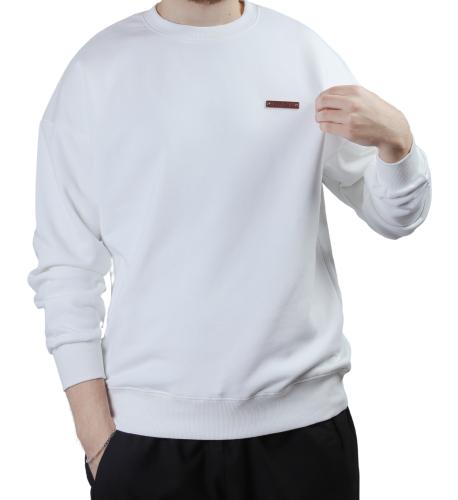 Oversized Terry French White Shirt