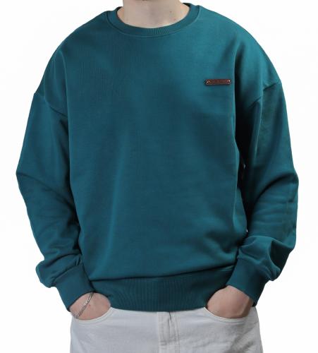 Oversized Terry French Green Shirt