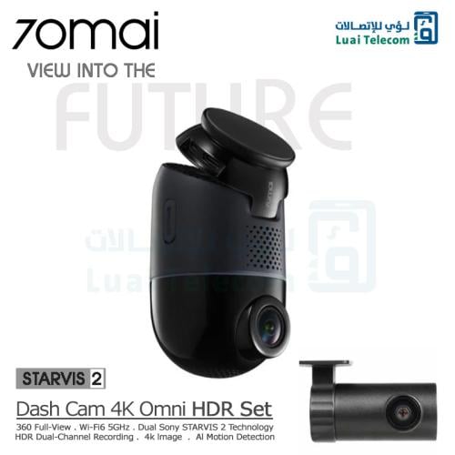 70mai - dash cam 360 degrees front and rear Omni X800 with 4K
