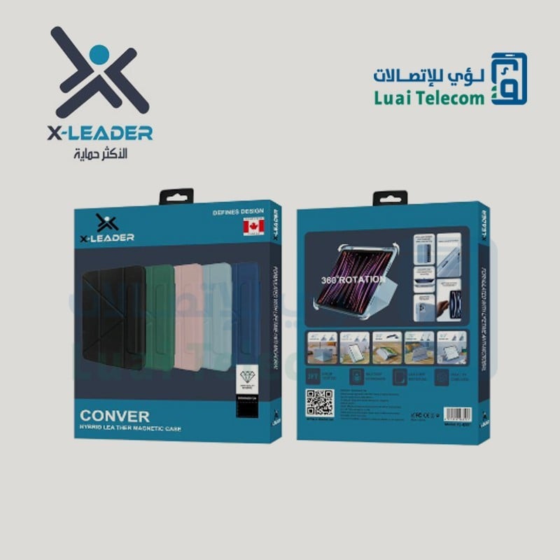 كفر ايباد 9  10.2"قابل للطي والدوران 360 درجة من اكس ليدر