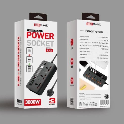 توصيلة كهربائية - POWER SOCKET 4USB+PD20 التوصيلة...