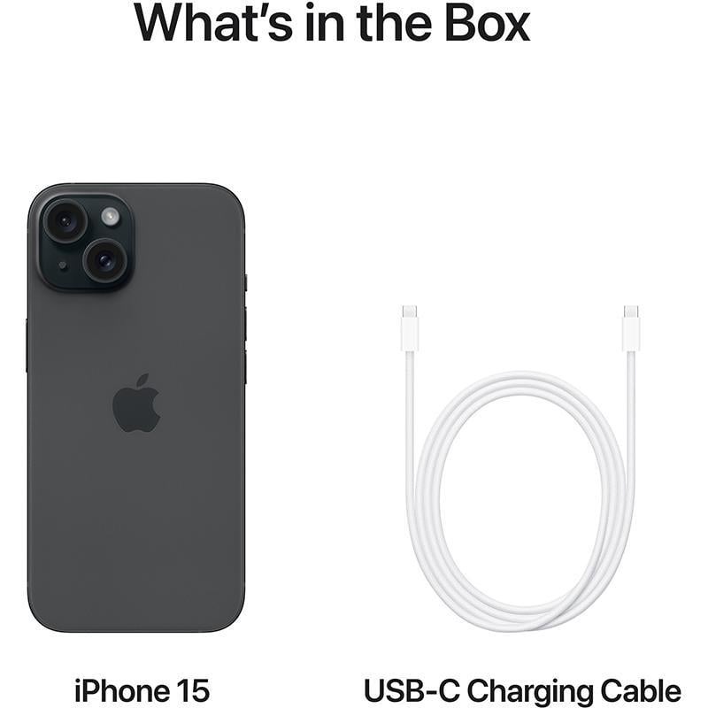 Apple iPhone 15 128GB black 5G | لؤي للاتصالات