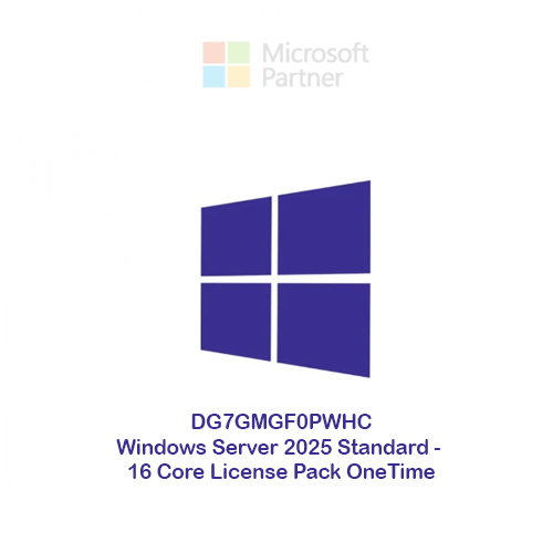 DG7GMGF0PWHC Windows Server 2025 Standard - 16 Cor...