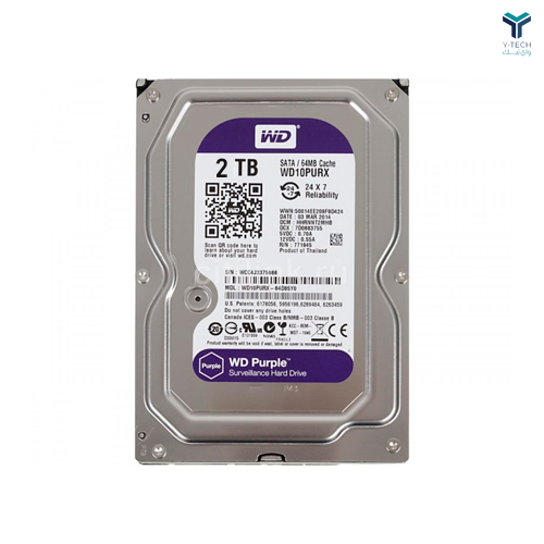 WD Purple 2TB Hard Disk Drive - WD 2TB هارديسك