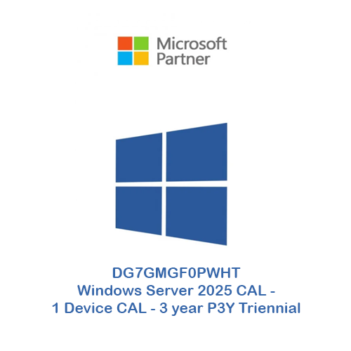 DG7GMGF0PWHT Windows Server 2025 CAL - 1 Device CAL - 3 year P3Y Triennial