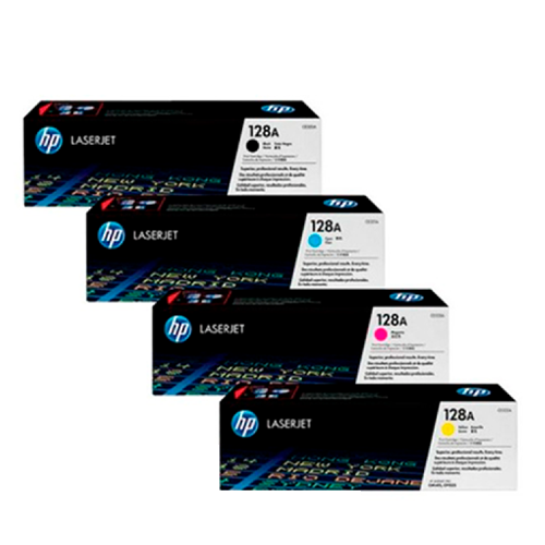 طقم حبر طابعة HP 128A LaserJet Pack