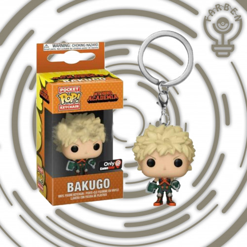 bakugo funko pop keychain