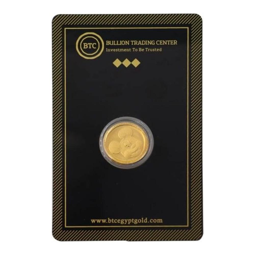 جنيه ذهب عيار 24 ميكي ماوس من BTC