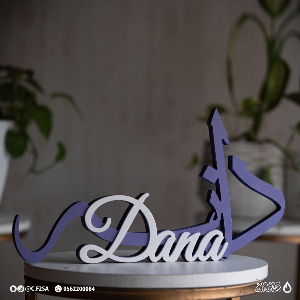 ستاند اسم “دانة” – تصميم ثنائي اللون بأسلوب عصري أنيق