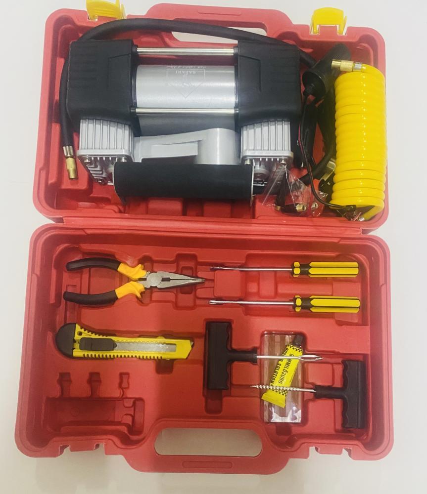 ماطور هواء 2 بستم سفاري مع عدة بنشر