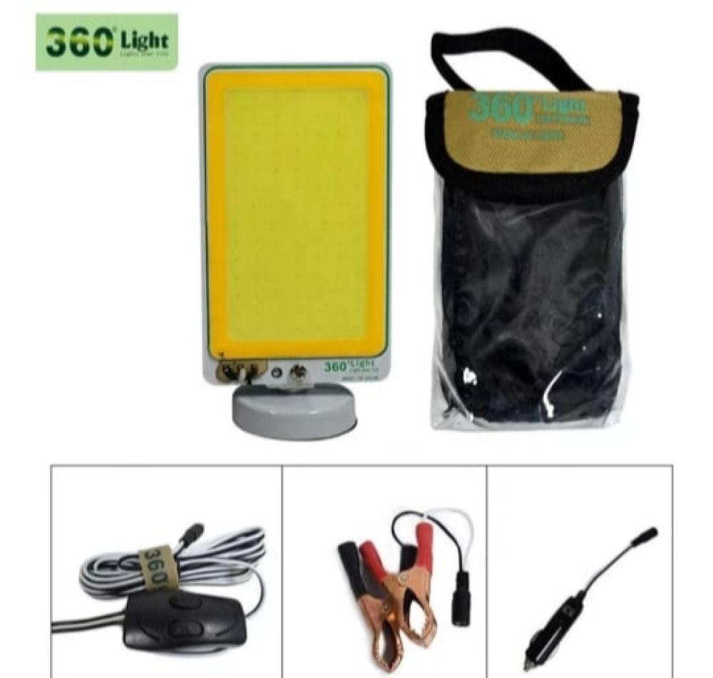 كشاف إنارة متنقل 360 Light COB مع شنطة ومجموعة توصيل متعددة