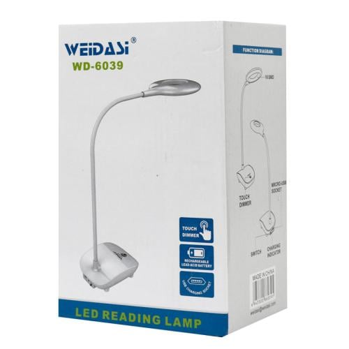 مصباح القراءة LED القابل لإعادة الشحن من WEIDASI -...