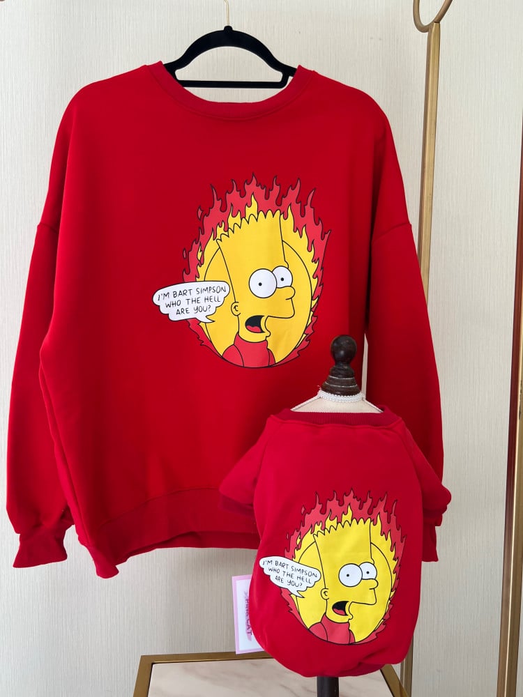 Pink bart sale simpson sweater