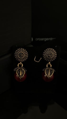 (Earring) O&A حلق مقمش مطلي