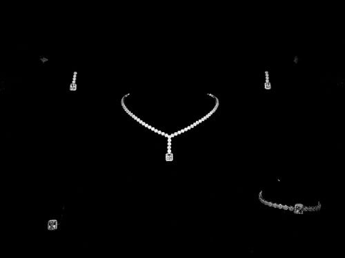 طقم زيركون مطلي O&A