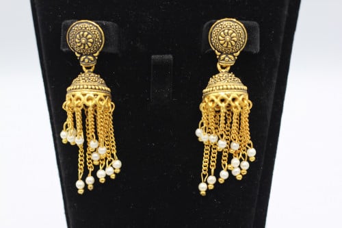 (Earring) O&A حلق مقمش مطلي