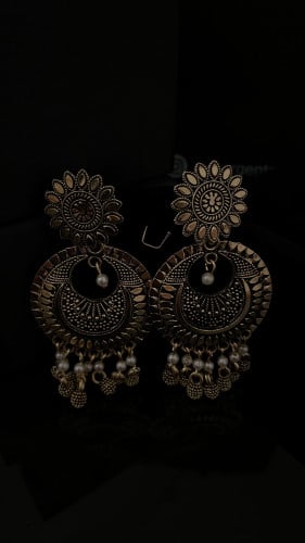 (Earring) O&A حلق مقمش مطلي