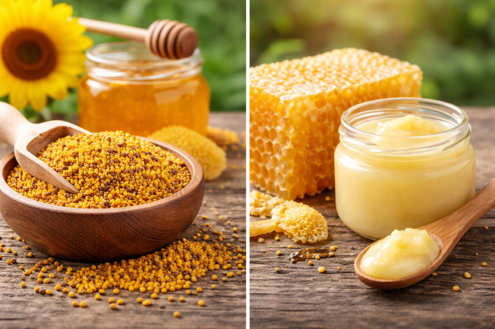 غذاء ملكات النحل أم حبوب اللقاح ما الفرق بينهما