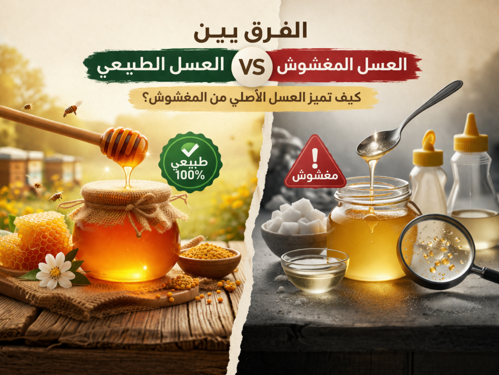 الفرق بين العسل الطبيعي والعسل المغشوش قبل الشراء