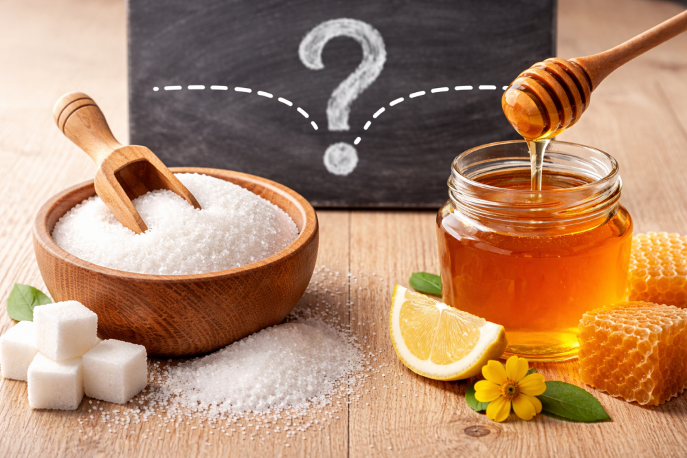 هل يمكن استبدال السكر بالعسل في المشروبات والطعام؟
