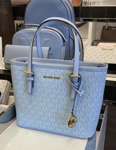 MICHAEL KORS Jet Set Travel Extra-Small Logo Top-Zip Tote Bag