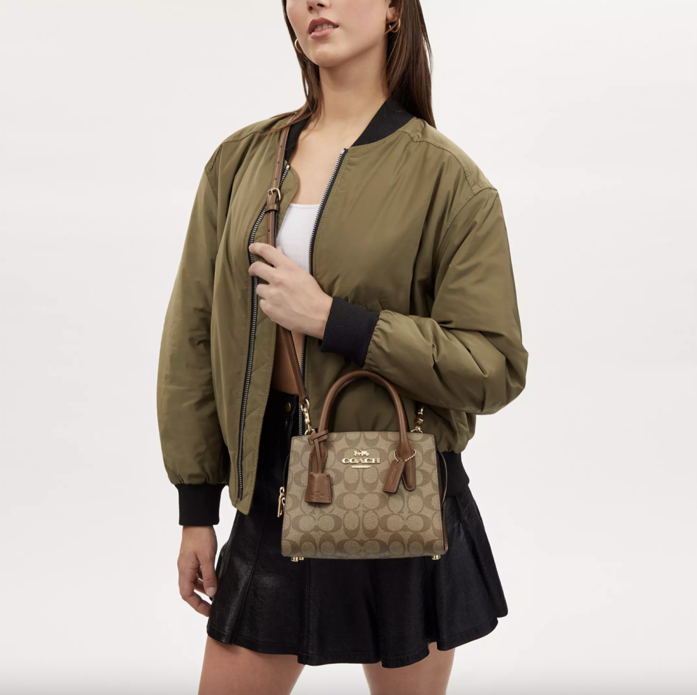 Coach Andrea Carryall Bag In Signature Canvas
