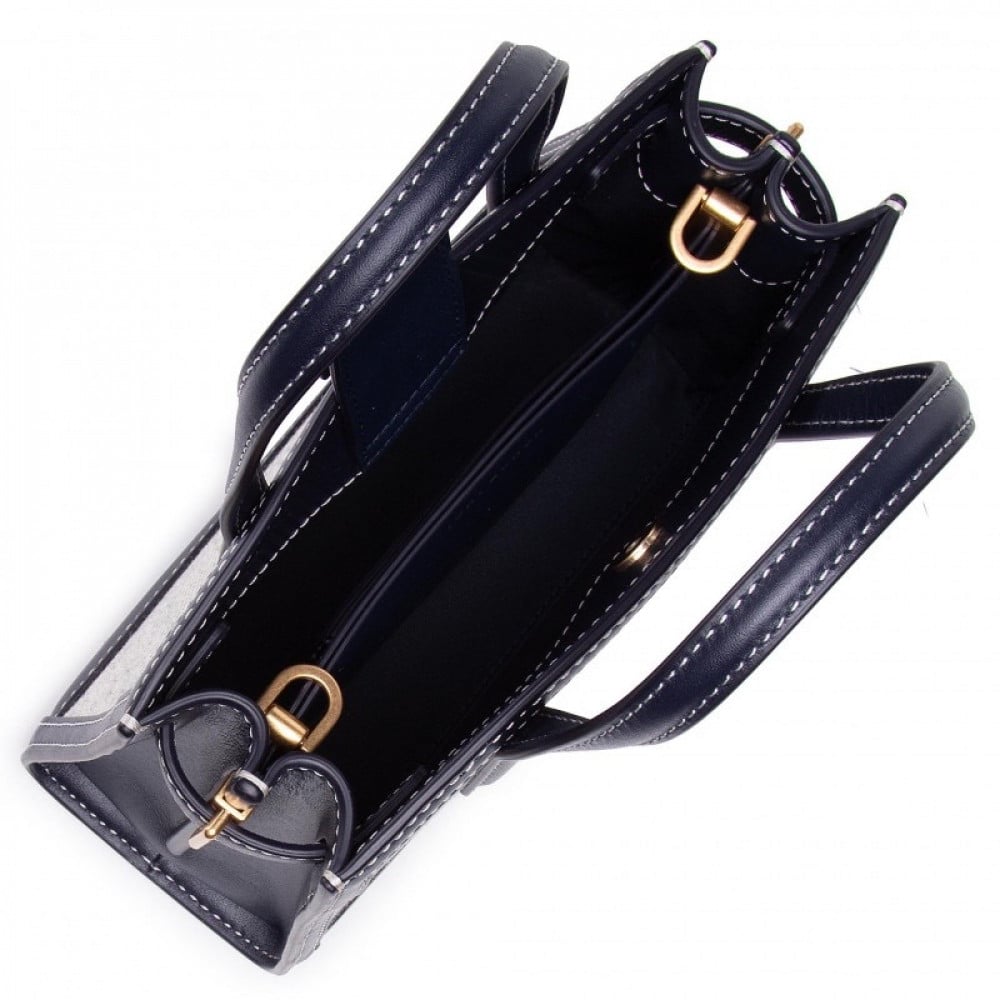 Tory Burch WALKER CANVAS MICRO SATCHEL