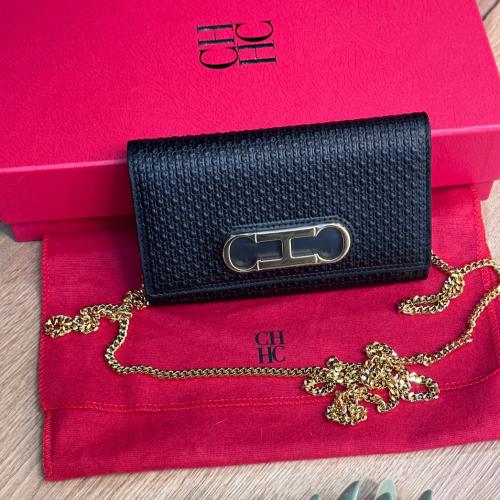 CH INITIALS INSIGNIA CROSS BODY WALLET