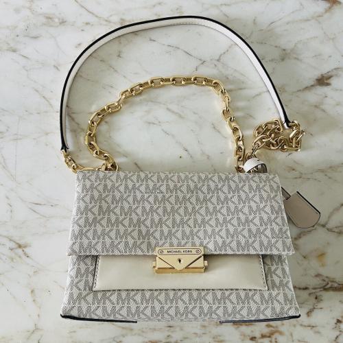 MICHAEL KORS Cece Light Cream Multi Leather Medium...