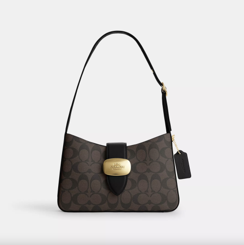 Coach Eliza Shoulder Bag In Signature Canvas